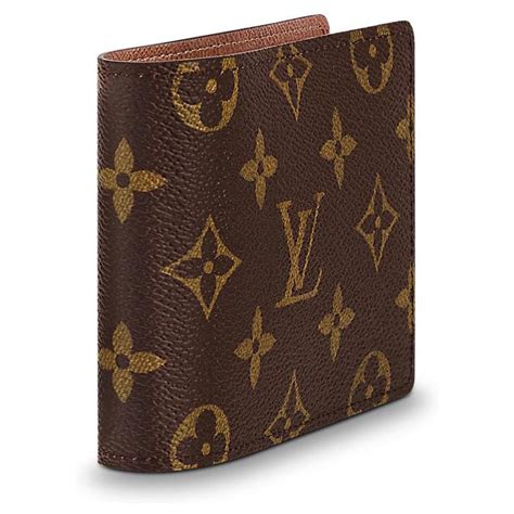 lv wallet men brown